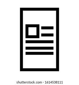 document icon isolated sign symbol vector illustration - high quality black style vector icons
