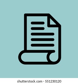 document icon. isolated sign symbol
