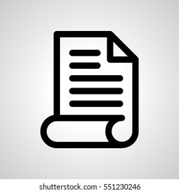 document icon. isolated sign symbol