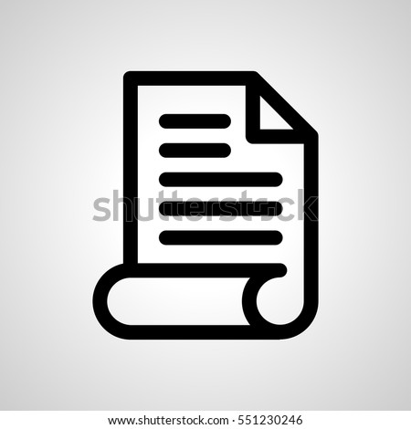 document icon. isolated sign symbol