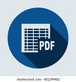 document Icon isolated vector flat design