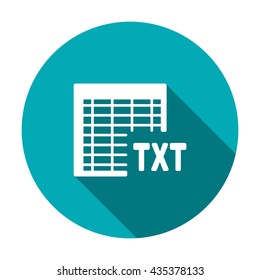 document Icon isolated vector flat design