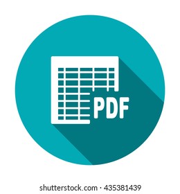 document Icon  isolated vector flat design