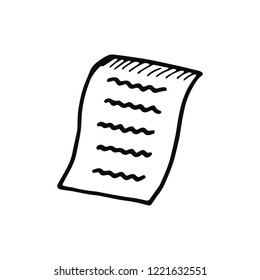 document icon. isolated vector object.