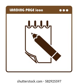 document icon, icon for the landing page