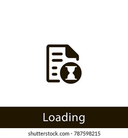 document icon. loading document. sign design
