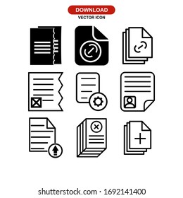 document icon or logo isolated sign symbol vector illustration - Collection of high quality black style vector icons
