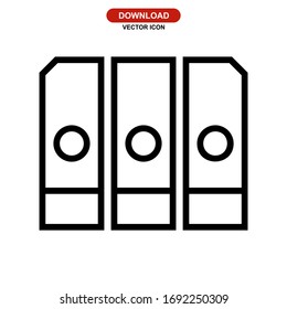 icono de documento o logotipo símbolo de signo aislado ilustración vectorial - iconos vectoriales de estilo negro de alta calidad

