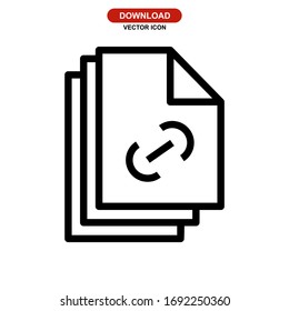 document icon or logo isolated sign symbol vector illustration - high quality black style vector icons

