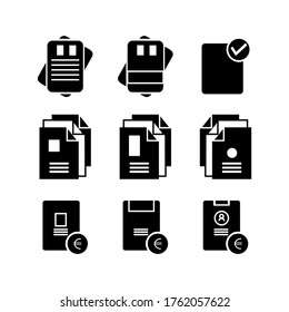 document icon or logo isolated sign symbol vector illustration - Collection of high quality black style vector icons
