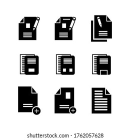 document icon or logo isolated sign symbol vector illustration - Collection of high quality black style vector icons
