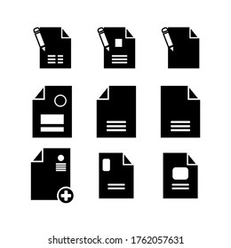 document icon or logo isolated sign symbol vector illustration - Collection of high quality black style vector icons

