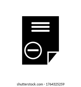 Document icon or logo isolated sign symbol vector illustration - Collection of high quality black style vector icons
