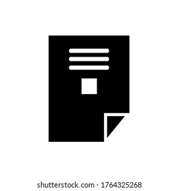 Document icon or logo isolated sign symbol vector illustration - Collection of high quality black style vector icons
