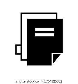 Document icon or logo isolated sign symbol vector illustration - Collection of high quality black style vector icons

