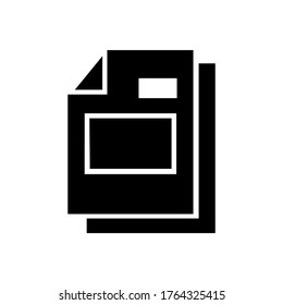 Document icon or logo isolated sign symbol vector illustration - Collection of high quality black style vector icons
