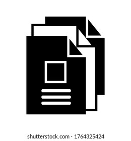 Document icon or logo isolated sign symbol vector illustration - Collection of high quality black style vector icons

