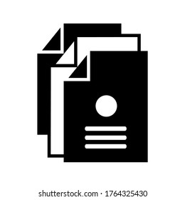 Document icon or logo isolated sign symbol vector illustration - Collection of high quality black style vector icons
