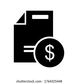 Icono del documento o logotipo símbolo de signo aislado ilustración vectorial - Colección de iconos vectoriales de estilo negro de alta calidad
