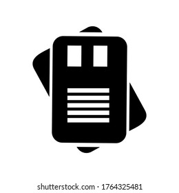 Document icon or logo isolated sign symbol vector illustration - Collection of high quality black style vector icons
