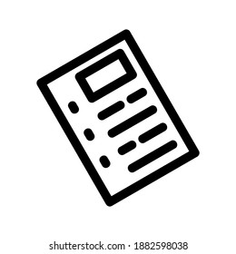 Document icon or logo isolated sign symbol vector illustration - high quality black style vector icons
