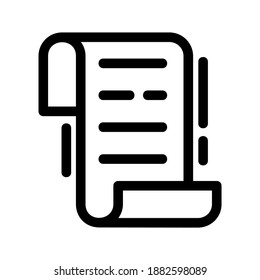 Document icon or logo isolated sign symbol vector illustration - high quality black style vector icons
