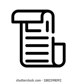 Icono de documento o logotipo símbolo de signo aislado ilustración vectorial - iconos vectoriales de estilo negro de alta calidad
