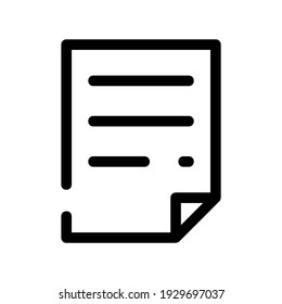 document icon or logo isolated sign symbol vector illustration - high quality black style vector icons
