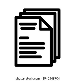 document icon or logo isolated sign symbol vector illustration - high quality black style vector icons

