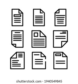 icono de documento o logotipo símbolo de signo aislado ilustración vectorial - Colección de iconos vectoriales de estilo negro de alta calidad
