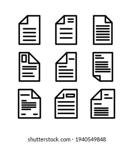document icon or logo isolated sign symbol vector illustration - Collection of high quality black style vector icons
