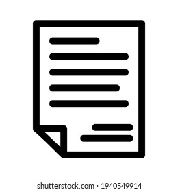 document icon or logo isolated sign symbol vector illustration - high quality black style vector icons
