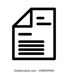 document icon or logo isolated sign symbol vector illustration - high quality black style vector icons
