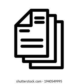document icon or logo isolated sign symbol vector illustration - high quality black style vector icons
