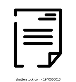 document icon or logo isolated sign symbol vector illustration - high quality black style vector icons

