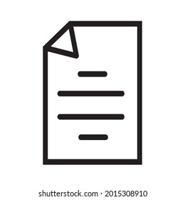 icono de documento o logotipo símbolo de signo aislado ilustración vectorial,iconos vectoriales de estilo negro de alta calidad