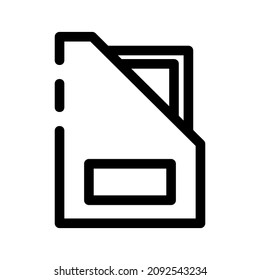 document icon or logo isolated sign symbol vector illustration - high quality black style vector icons
