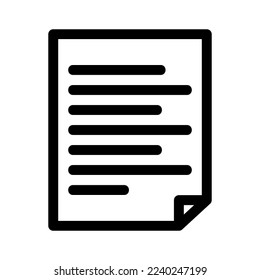 document icon or logo isolated sign symbol vector illustration - high quality black style vector icons
