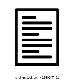 document icon or logo isolated sign symbol vector illustration - high quality black style vector icons
