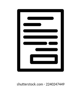 document icon or logo isolated sign symbol vector illustration - high quality black style vector icons
