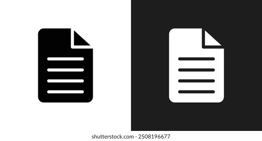 Document icon logo set vector