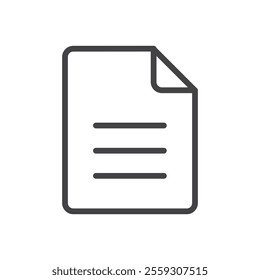Document icon Logo symbol outline set