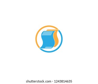 Document icon logo template