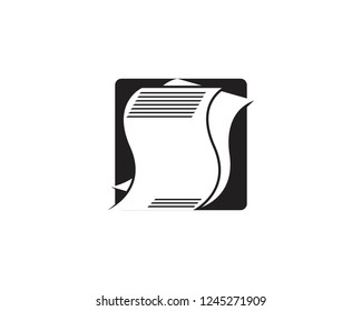Document icon logo template