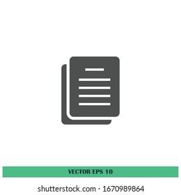 document icon logo template design element vector eps 10