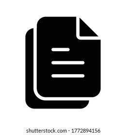 Document Icon Logo Template Illustration Design