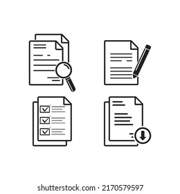 document icon logo vector design template