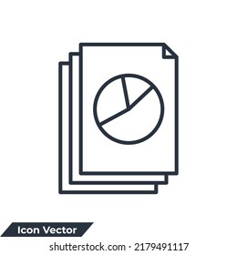 document icon logo vector illustration. Paper symbol template for graphic and web design collection