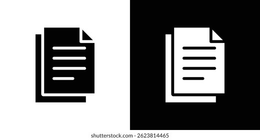 Document icon for logo web mobile app UI design.