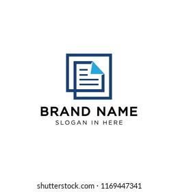 document icon in the middle the square. element vector design.